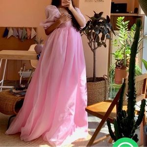 Selkie “The Angel Delight Puff Dress” in Pink